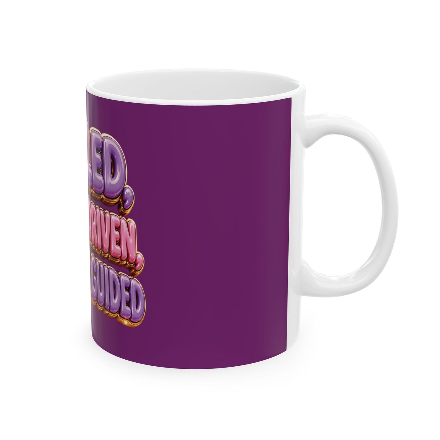 God Led Purple Ceramic Mug, (11oz, 15oz)