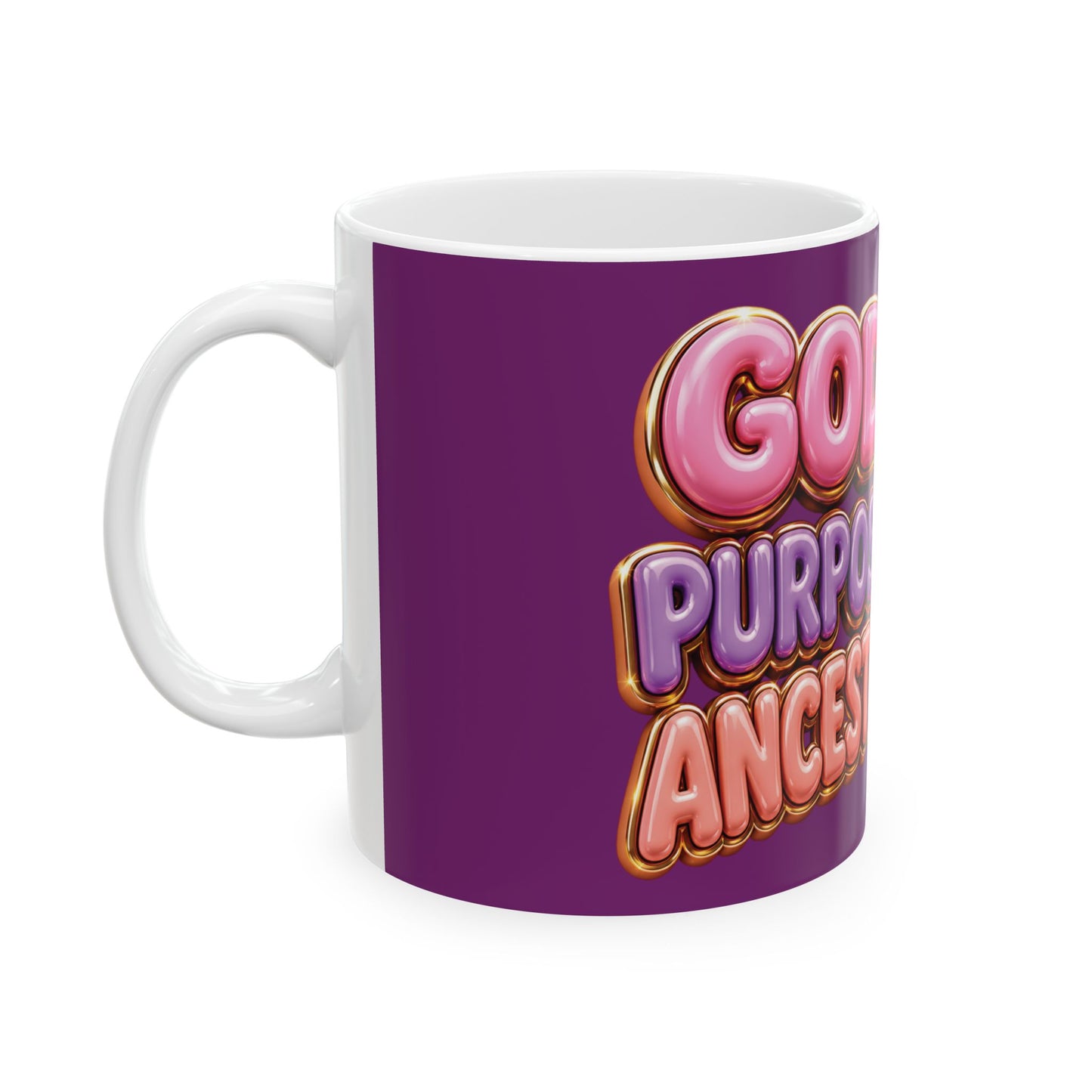 God Led Purple Ceramic Mug, (11oz, 15oz)