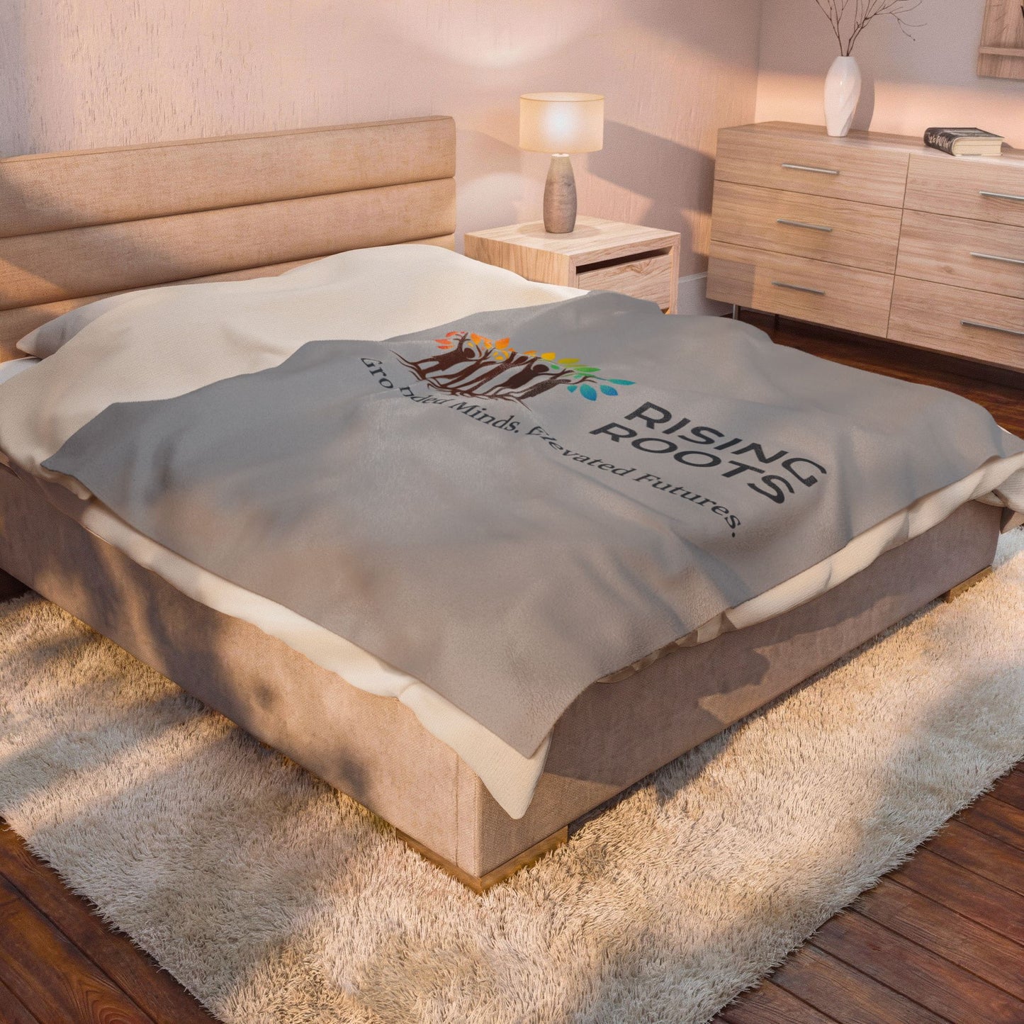 Rising Roots Velveteen Blanket