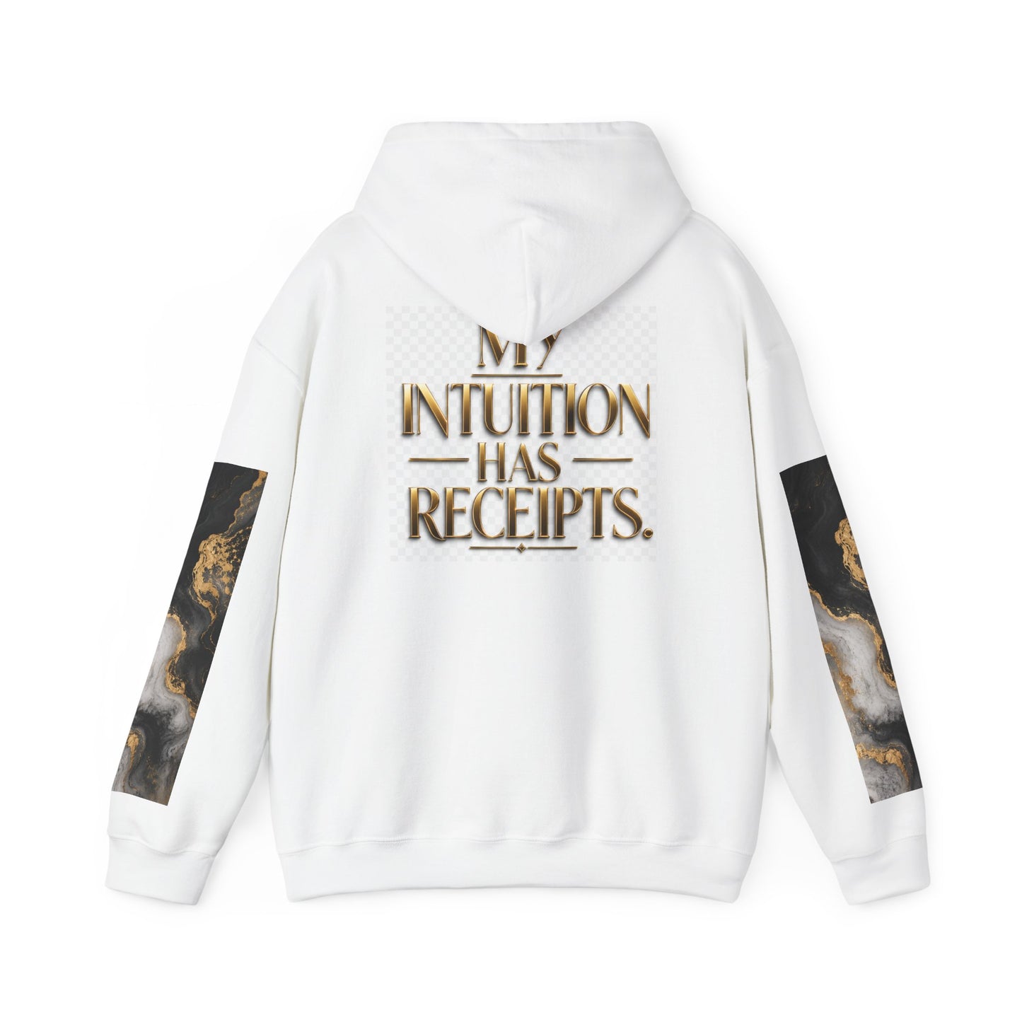 Power/Receipts Marble Unisex Heavy Blend™ Hooded Sweatshirt