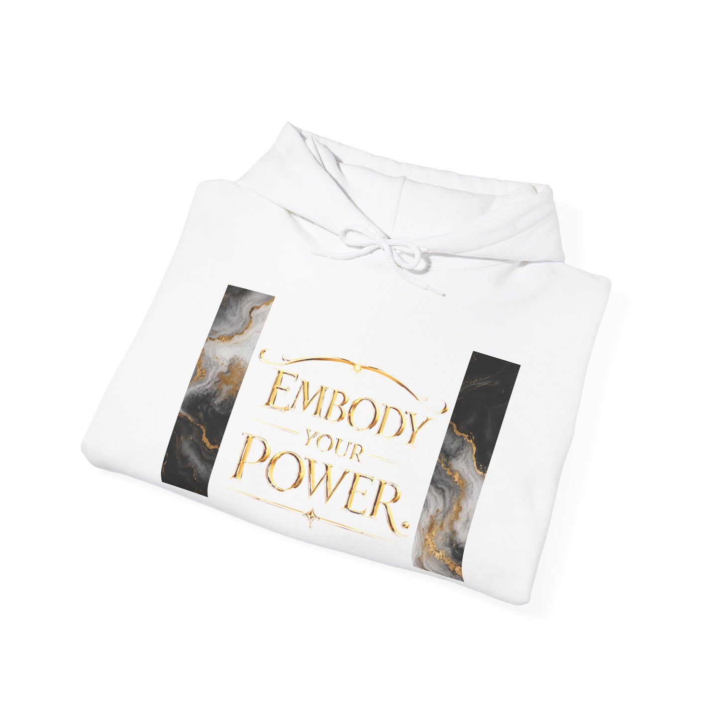 Power/Receipts Marble Unisex Heavy Blend™ Hooded Sweatshirt