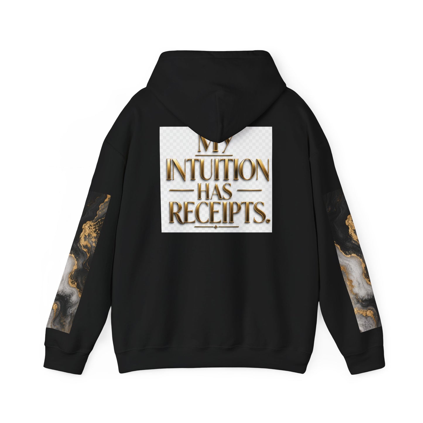 Power/Receipts Marble Unisex Heavy Blend™ Hooded Sweatshirt