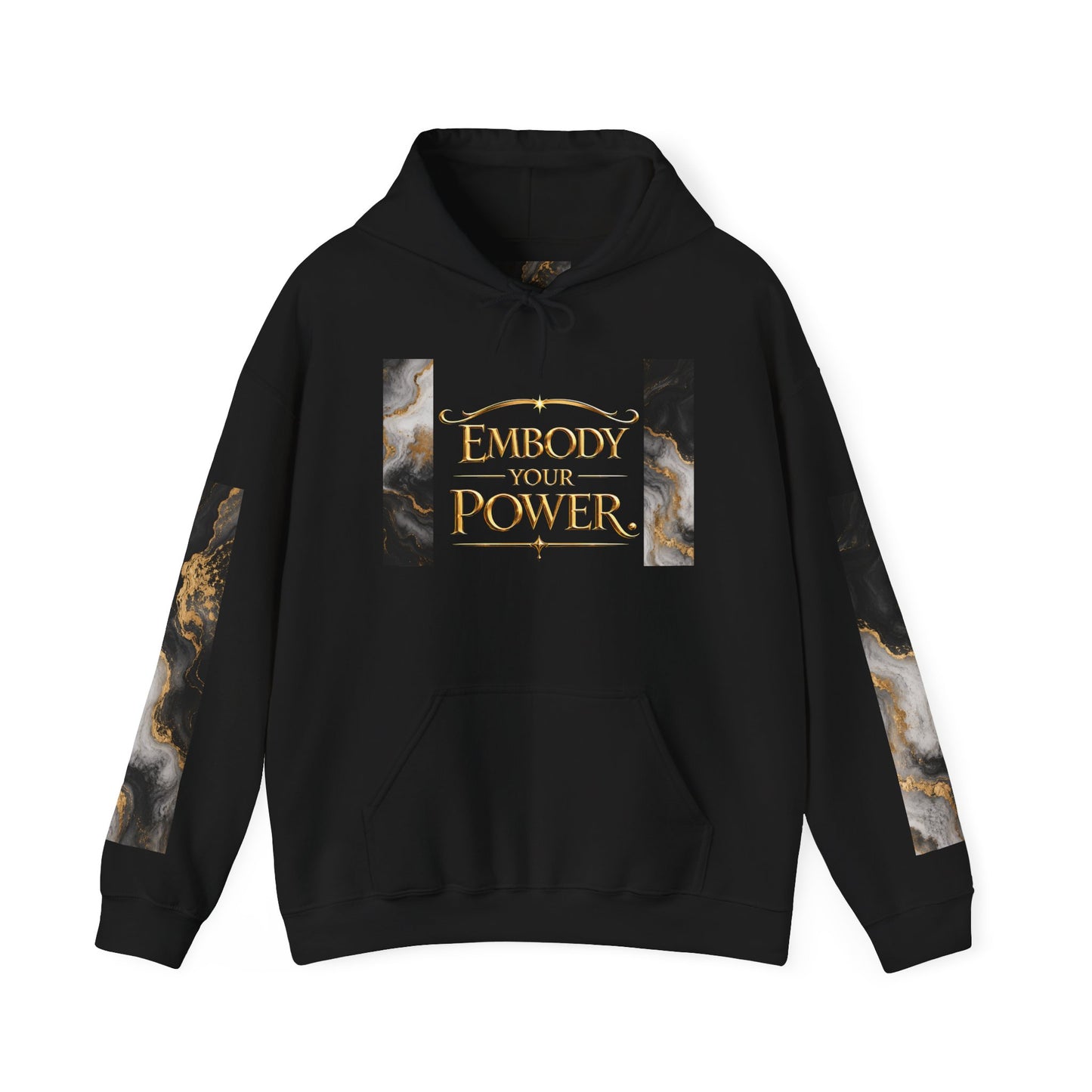 Power/Receipts Marble Unisex Heavy Blend™ Hooded Sweatshirt