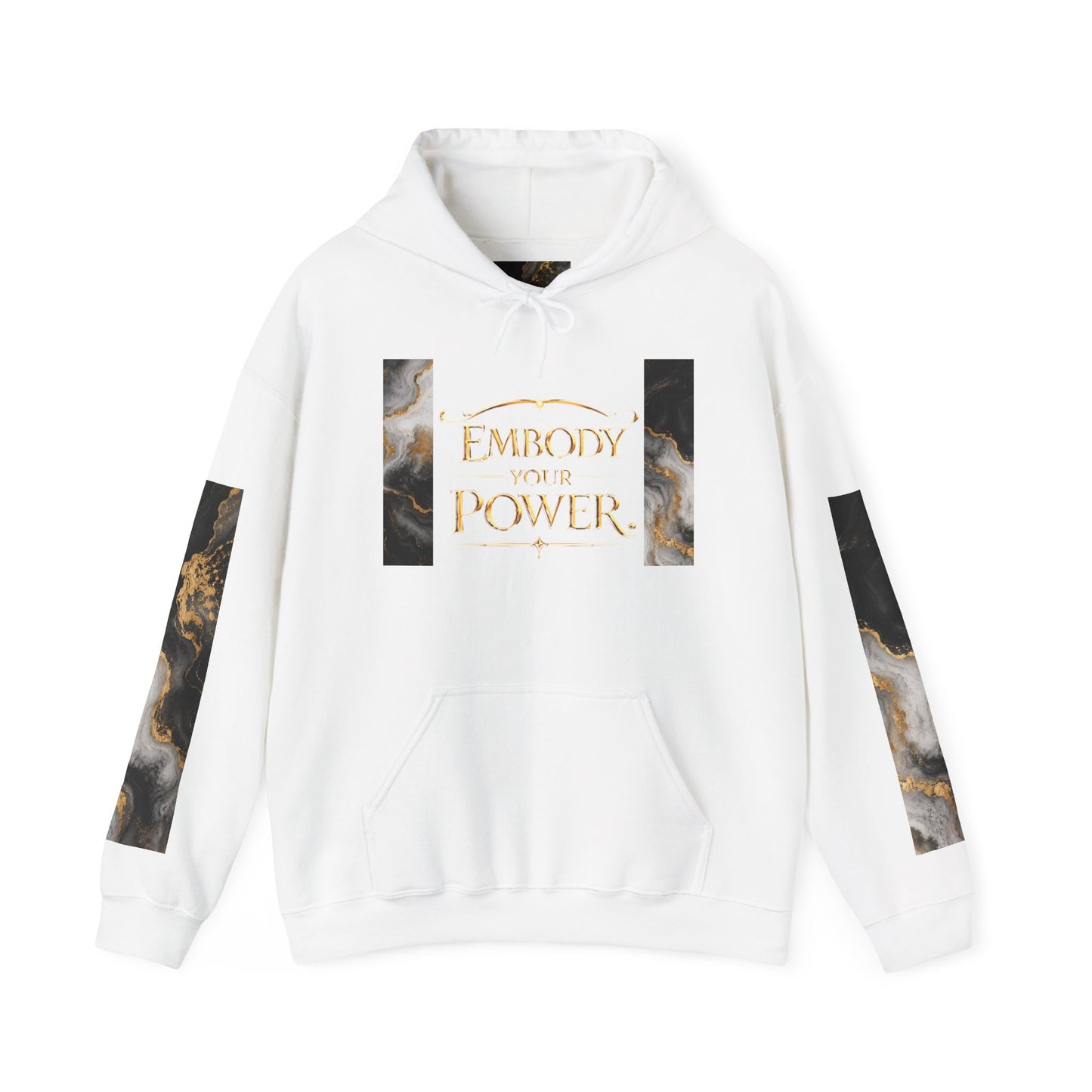 Power/Receipts Marble Unisex Heavy Blend™ Hooded Sweatshirt