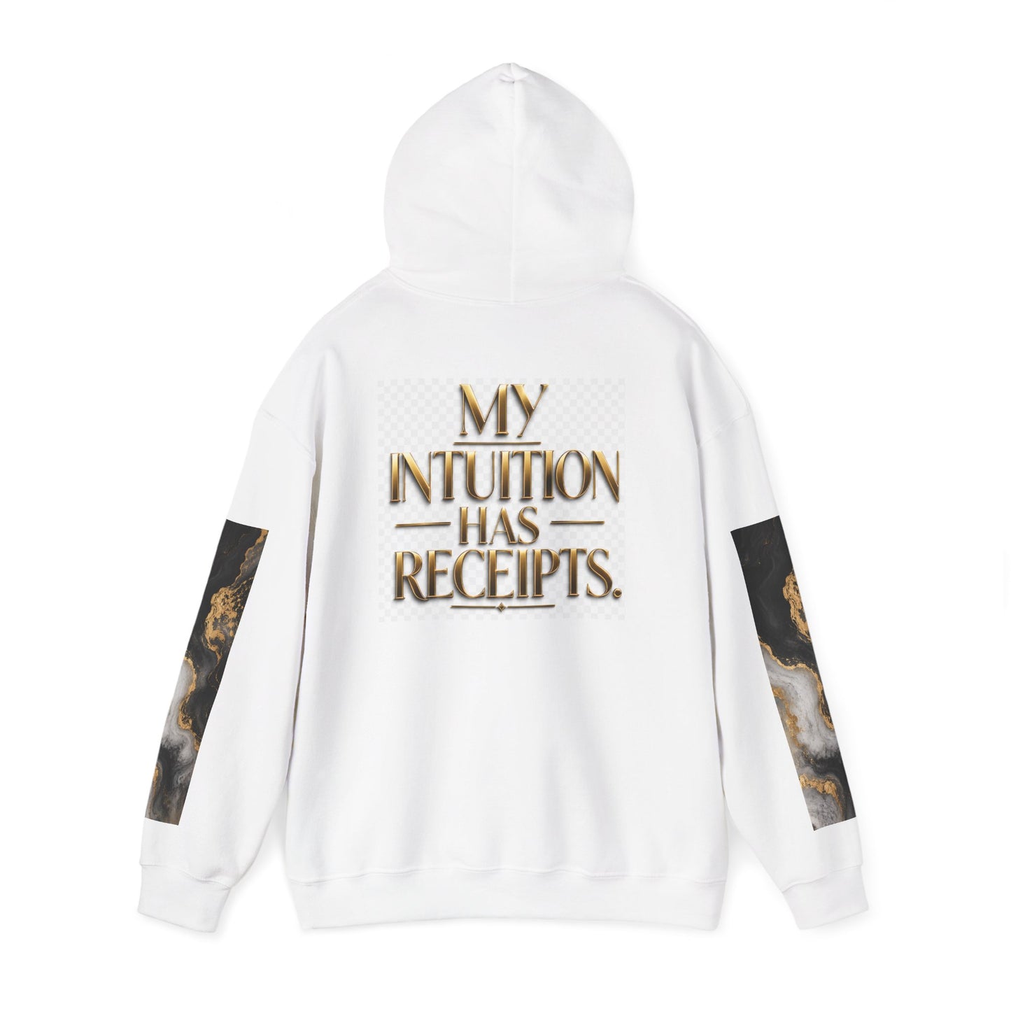 Power/Receipts Marble Unisex Heavy Blend™ Hooded Sweatshirt