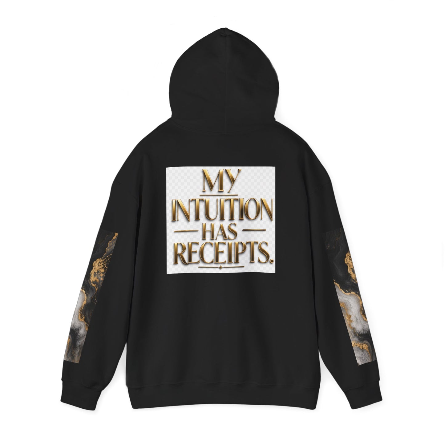 Power/Receipts Marble Unisex Heavy Blend™ Hooded Sweatshirt